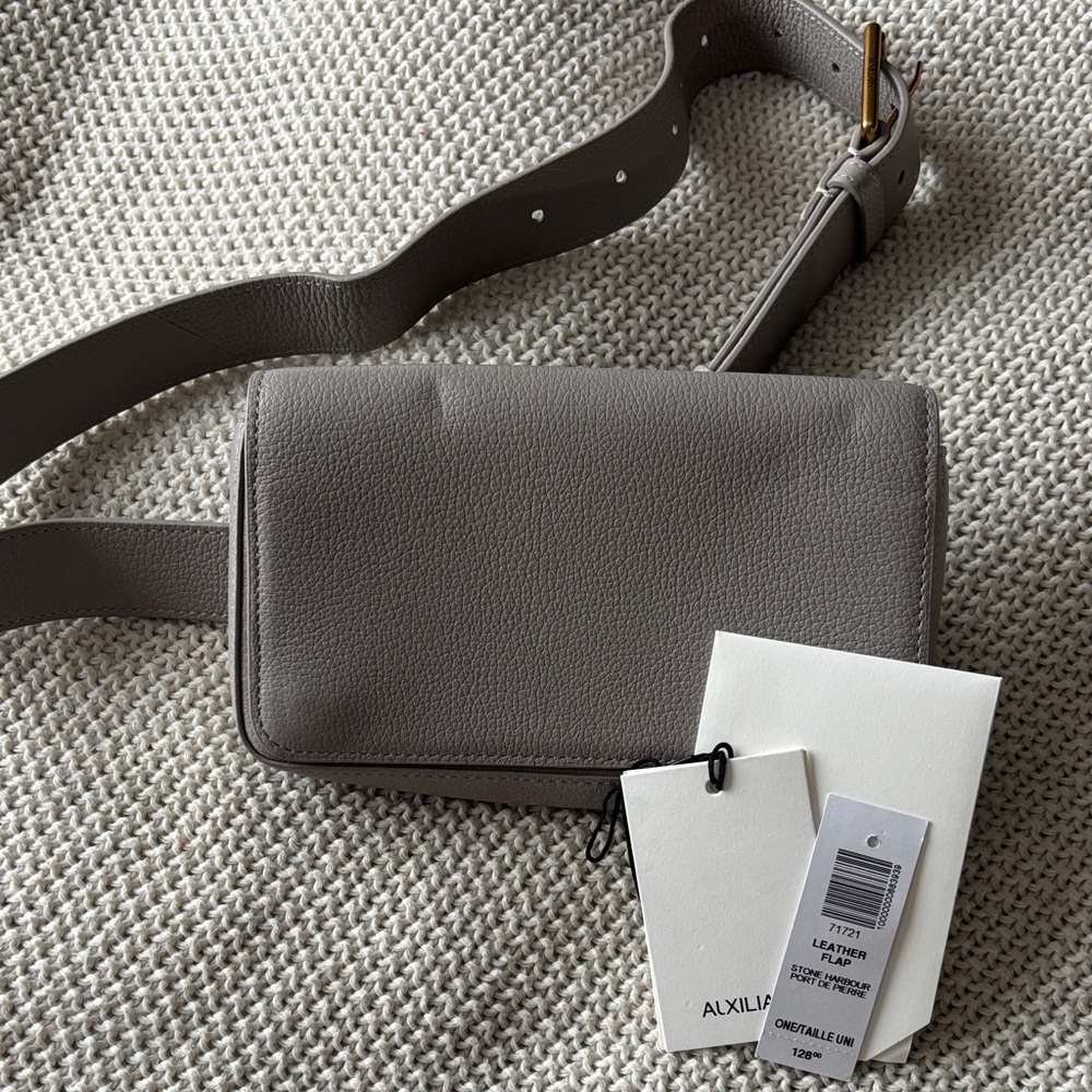 Gray Mini Crossbody Bag
